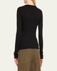 Bina Rib-Knit Crewneck Top