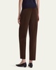 Emmett Corduroy Double-Pleated Tapered Pants