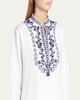 Cam Sophia Embroidered Antigua Blouse