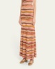 Rosen Multicolor Knit Maxi Skirt