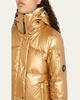 Hella Quilted Down Puffer Jacket with Removable Hood