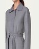 Vito Short Wool Belted Vichy Coat