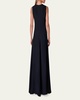 Sleeveless Crepe Gown