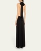 Long Combo Halter Gown