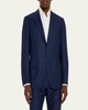 Men's Textured Solid Two-Piece Suit, Bright Navy