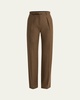 Edward Pintuck Belted Wool Cashmere Trousers