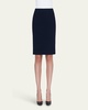 Knee-Length Pencil Skirt