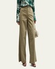 Sofie Wide-Leg Chino Pants