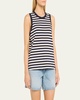 Jessie Modern Stripe Muscle Tee