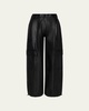 Luxe Vegan Leather Cargo Pants