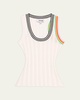 Sheer Ribbed Tank Top