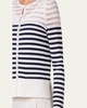 Wool Blend Kodak Stripes Knit Cardigan