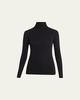 Essential Long-Sleeve Cotton Turtleneck Top