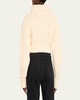 Conical Bra Turtleneck Crop Sweater