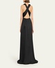 Veda Plisse Georgette Gown