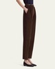 Emmett Corduroy Double-Pleated Tapered Pants