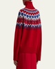 Soleil Fair Isle Wool Turtleneck Sweater