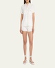 Tori Button-Front Short-Sleeve Shirt