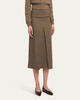 Lise Overcheck Wool Midi Skirt