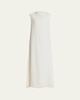 Loic High-Neck Sleeveless Silk Gown