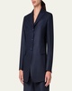 Tyson Prince of Wales Wool Jacket, Navy