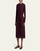 Hattie Sable Silk Crepe Shirtdress