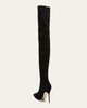 Paschalarehi Suede Over-The-Knee Boots