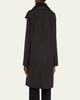 Straight Silk Wool Cashmere Double Coat