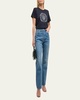 Daniela High Rise Straight-Leg Jeans