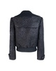 Self-Portrait Metallic-Effect Zip-Up Jacket