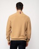 Oval Structure Half Zip Mens Mock Neck Jumper