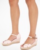 Womens Basic Open Toe Mid Wedge