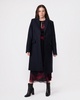 Wool Blend Womens Long Classic Jacket