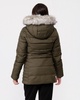 Tyra Faux Fur Womens Poly Down Jacket