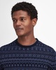 Stonebeck Mens Fair Isle Crew Neck Sweater