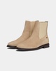 Flag Low-Heel Suede Womens Chelsea Boots