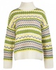 Holkham Womens Funnel Neck Fairisle Jumper