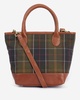 Katrine Womens Tartan Leather Tote