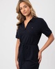 Open Placket Lyocell Womens Polo Dress