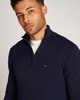 Essential Cotton Mens Half Zip Mock Sweatshirt