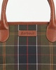 Katrine Womens Tartan Leather Tote