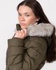 Tyra Faux Fur Womens Poly Down Jacket