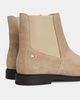 Flag Low-Heel Suede Womens Chelsea Boots