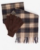 Tartan Mens Scarf & Glove Gift Set