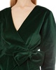 Batsheva Velvet Bow Jacket - Green