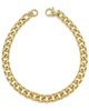 ADORNIA 14K Plated Cuban Chain Bracelet