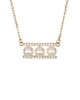 ADORNIA 14K Over Silver Pearl & Crystal Necklace