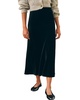 Faherty Stretch Silk-Blend Velvet Ina Slip Skirt