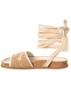 Jimmy Choo Gal Ankle Wrap Raffia Sandal