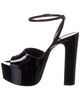 Saint Laurent Sexy 95 Patent Platform Sandal